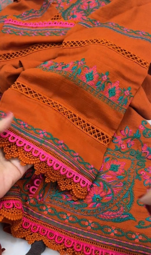 Luxury Khaddar Embroidered Collection 2PC- Black Friday Special